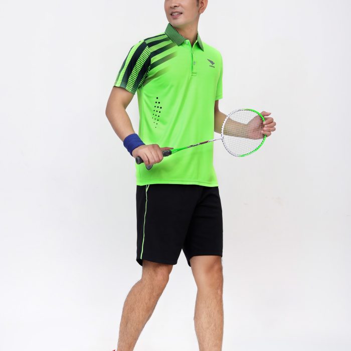quần áo cầu lông nam xanh 5