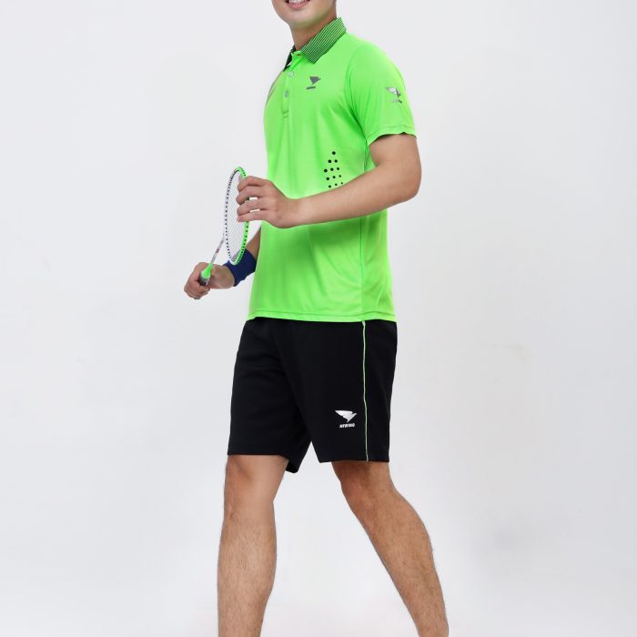 quần áo cầu lông nam xanh 6
