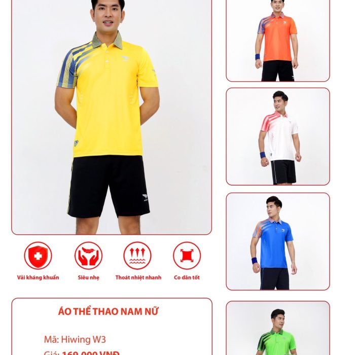 áo cầu lông nam 1