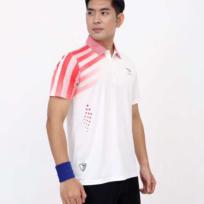 áo cầu lông nam trắng 5