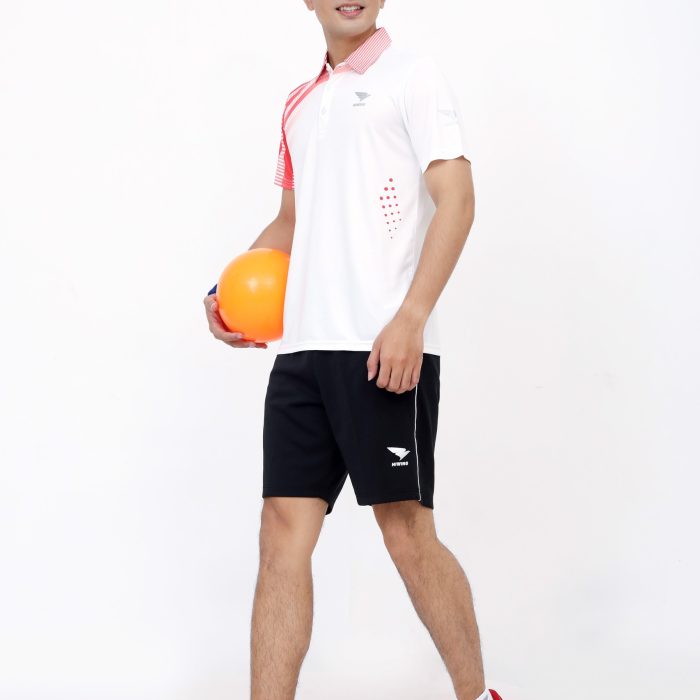 áo cầu lông nam trắng 9