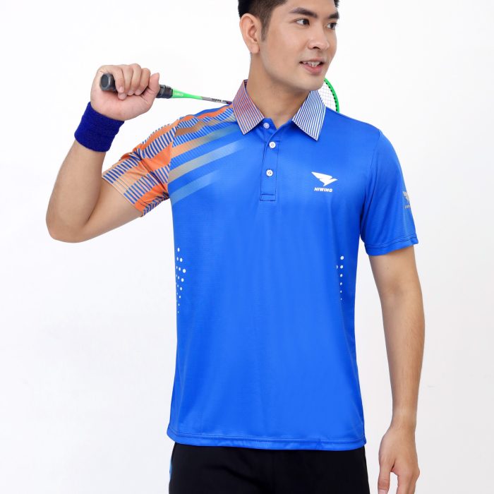 áo cầu lông nam xanh dương 4