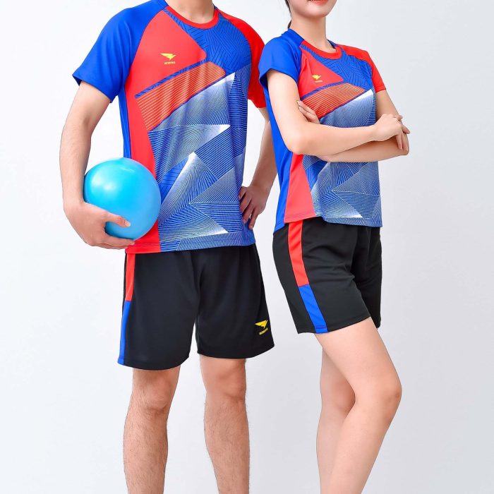 Áo bóng chuyền nam nữ chính hãng Hiwing H12 màu xanh bích