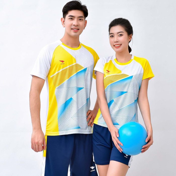 Áo bóng chuyền nam nữ chính hãng Hiwing H12 màu trắng
