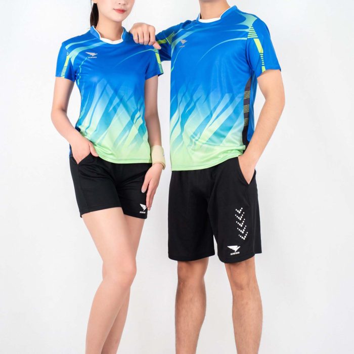 Áo bóng chuyền nam nữ chính hãng Hiwing Super màu xanh bích