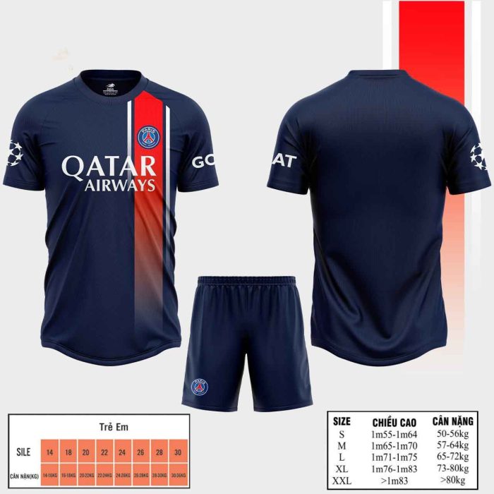 Áo bóng đá CLB Paris Saint Germain mới nhất 2024