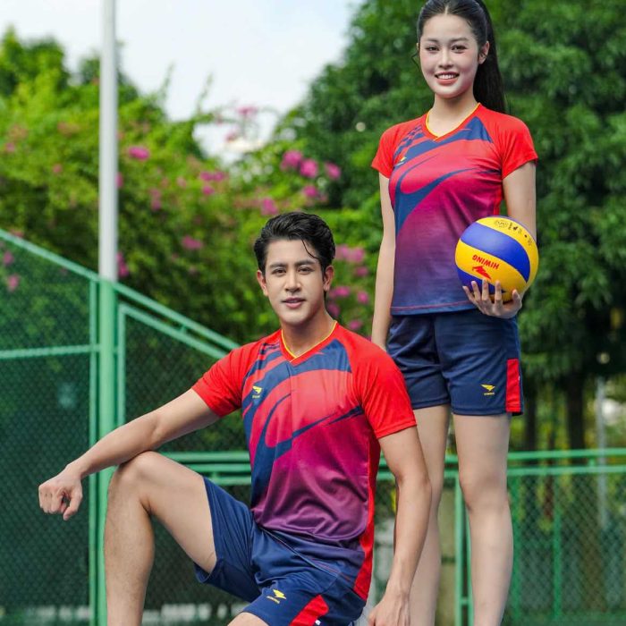 BỘ BÓNG CHUYỀN NAM NỮ HIWING H13 MÀU ĐỎ