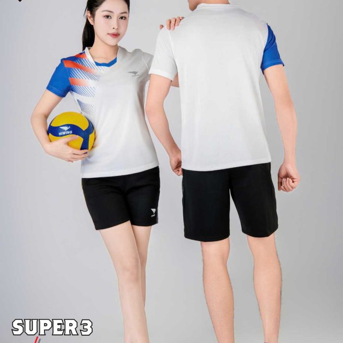 Áo Bóng Chuyền, Pickleball, Cầu Lông Hiwing Super 3 Màu Trắng