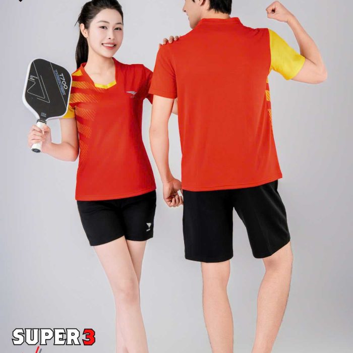 Áo Bóng Chuyền, Pickleball, Cầu Lông Hiwing Super 3 Màu Đỏ
