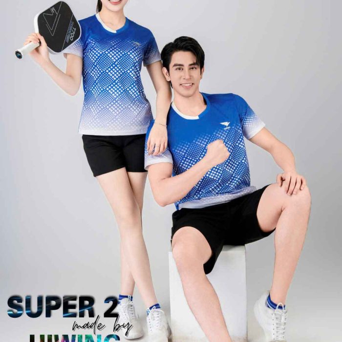 Áo Bóng Chuyền, Pickleball, Cầu Lông Hiwing Super 2 Màu Xanh