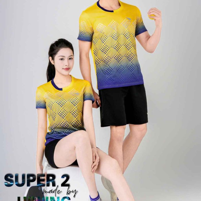 Áo Bóng Chuyền, Pickleball, Cầu Lông Hiwing Super 2 Màu Vàng
