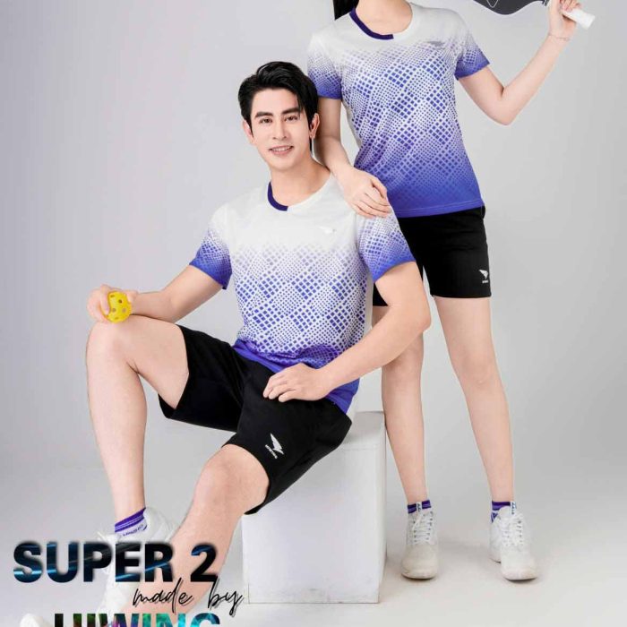 Áo Bóng Chuyền, Pickleball, Cầu Lông Hiwing Super 2 Màu Trắng