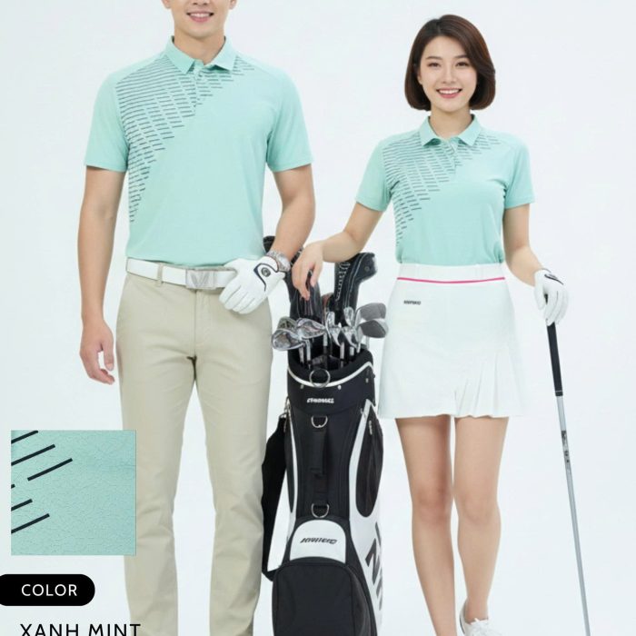 Áo Thể Thao Golf , Pickleball Cao Cấp Hiwing G1 Nam Màu Xanh Mint