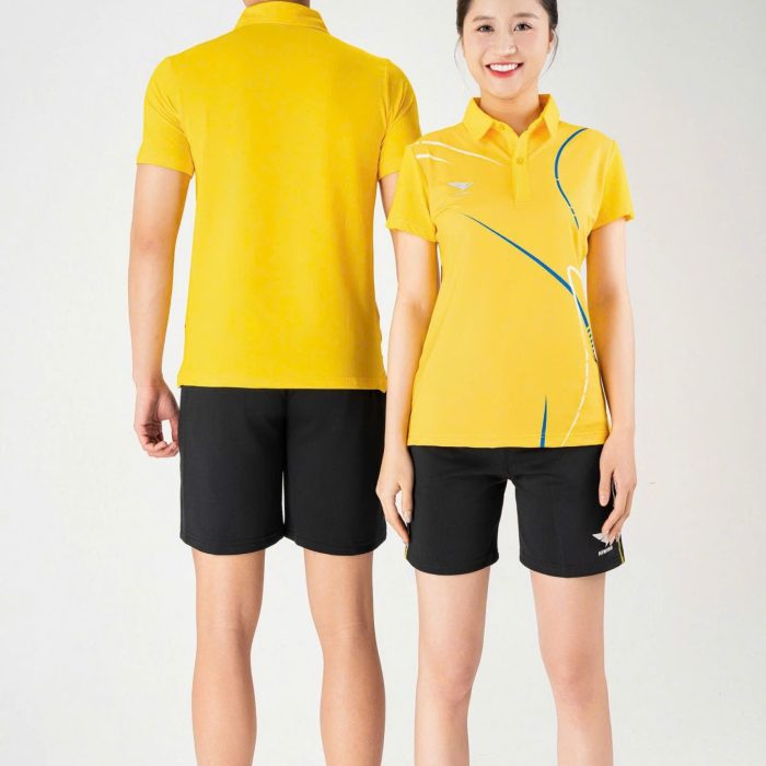 Áo Pickleball, Áo Bóng Chuyền Cầu Lông Hiwing A3 Nam Nữ – Màu Vàng