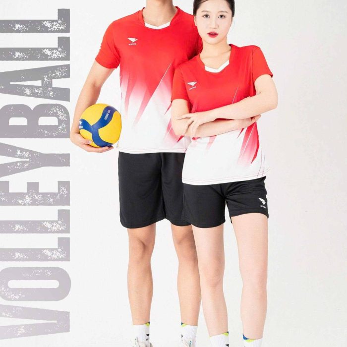 Áo Bóng Chuyền, Áo Pickleball Thể Thao Hiwing HA3 Nam Nữ – Màu Đỏ