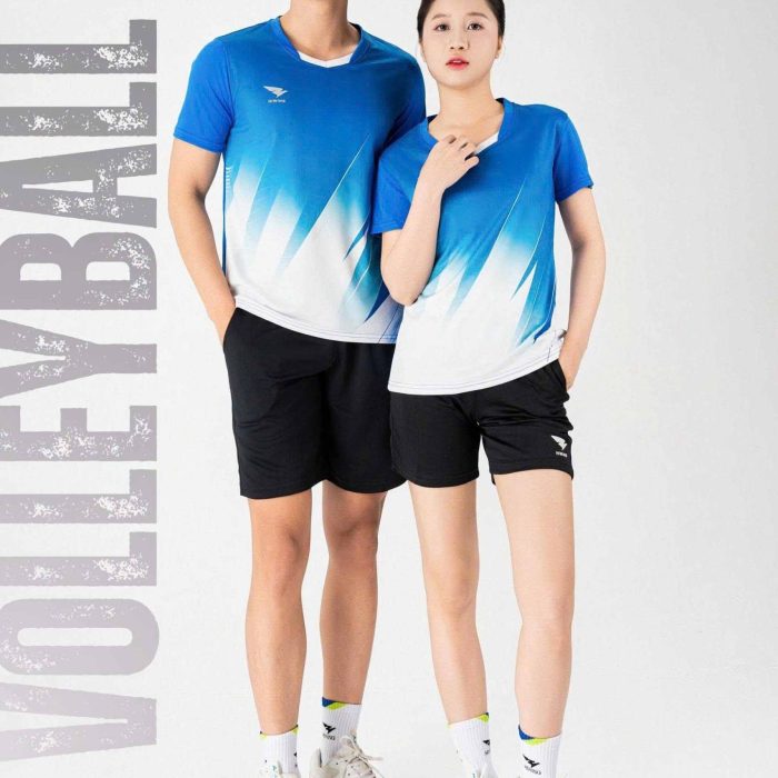 Áo Bóng Chuyền, Áo Pickleball Thể Thao Hiwing HA3 Nam Nữ – Màu Xanh