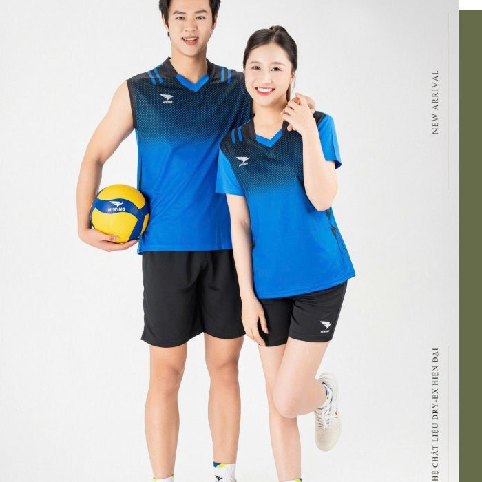 Áo Bóng Chuyền Pickleball Cầu Lông Hiwing Super 4 Màu Xanh New 2026
