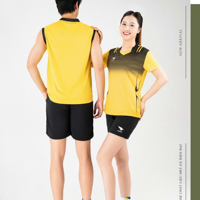Áo Bóng Chuyền Pickleball Cầu Lông Hiwing Super 4 Màu Vàng New 2026