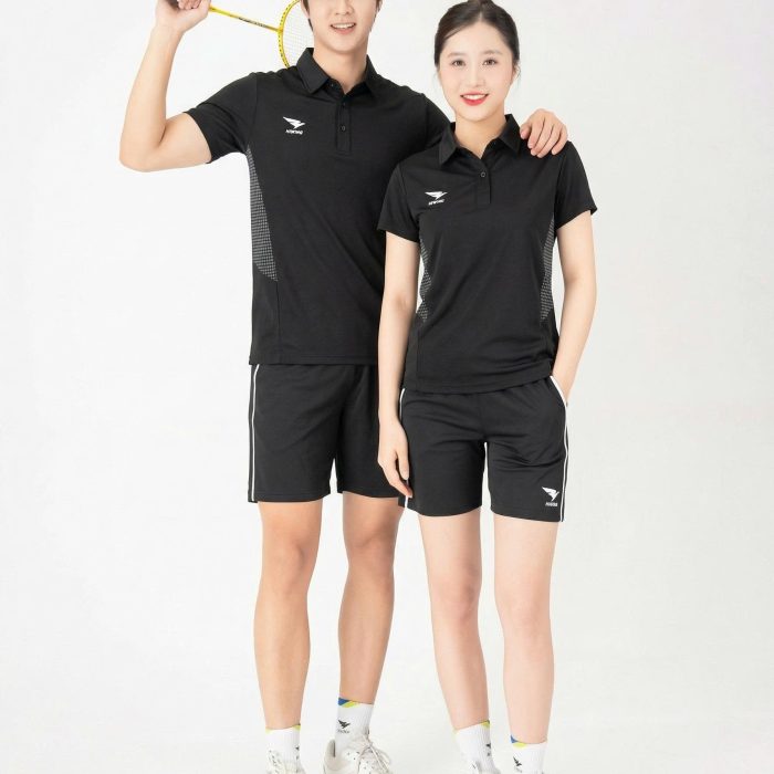 Áo Cầu Lông Pickleball Bóng Chuyền Hiwing Lux 5 Màu Đen