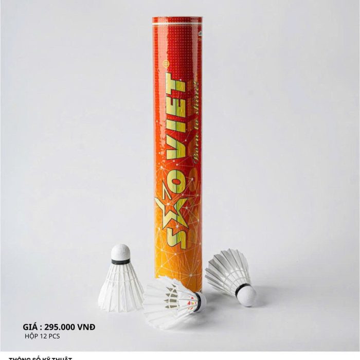 Quả Cầu Lông Sao Việt S+350 - Chuẩn Thi Đấu BWF, Độ Ổn Định Vượt Trội